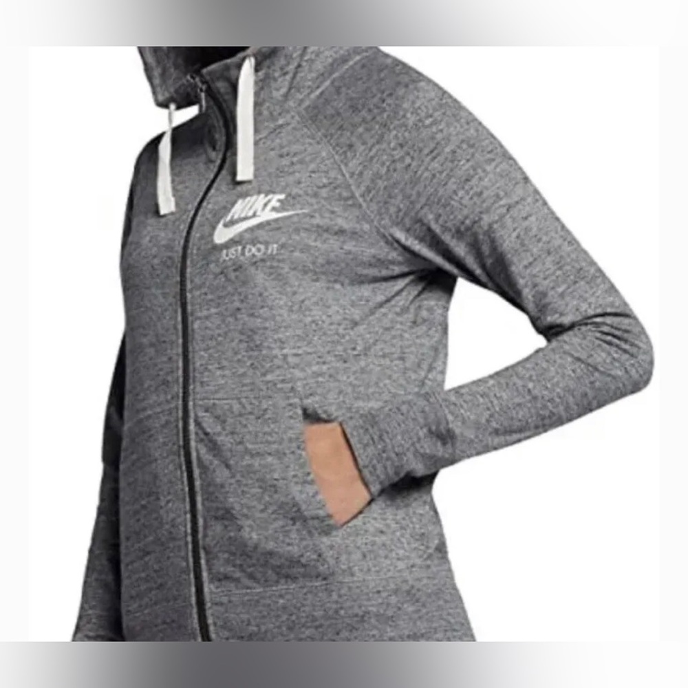 Nike Just Do It ~ Vintage Grey Women’s Hoodie Sz XS